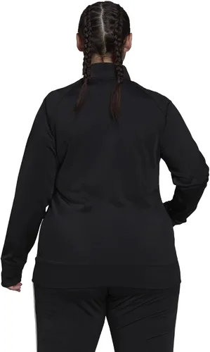 Vista 2 de adidas Top de pista delgada de 3 rayas Essentials para mujer Negro