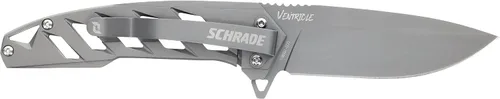 Vista 2 de Schrade Carpeta de ventrículo clase Delta de 7 pulgadas con hoja de acero AUS-10 de 3 pulgadas y mango de aluminio para EDC