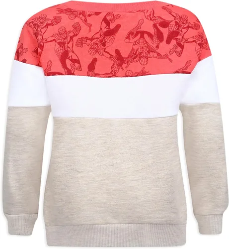 Vista 3 de Marvel Spiderman - Conjunto de camiseta, sudadera y pantalón corto para niños pequeños - Rojo