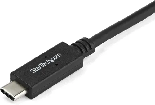 Vista 2 de StarTech.com Cable USB-C a DVI de 3.3 pies / 3.3 ft - Cable adaptador de video USB tipo C - 1920 x 1200 - Negro (CDP2DVIMM1MB)