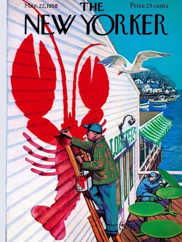 Vista 2 de New York Puzzle Company - New Yorker Seaside Cafe - Rompecabezas de 500 piezas