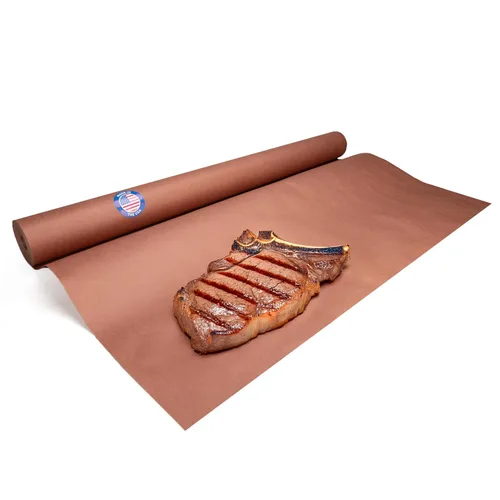 Vista 23 de Papel de carnicero negro de 18 x 2160 pulgadas (180 pies) – Rollo de papel de carnicero natural hecho en Estados Unidos para carne y pescado, sin