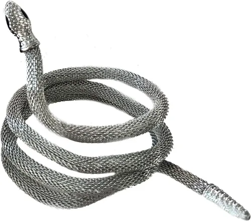 Vista 8 de Pulsera de serpiente flexible LAKIYOYO para mujer, gargantilla punk ajustable - Collar de medusa flexible multiuso, joyería de Halloween