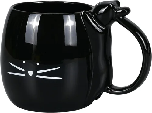 Vista 11 de Koolkatkoo Linda taza de café de cerámica con diseño de gato, 12 onzas, para amantes de los gatos, tazas de té, regalos para mujeres y niñas