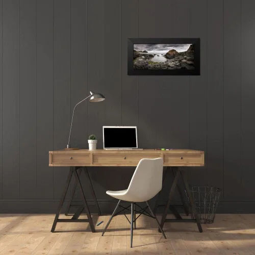 Vista 3 de ArtDirect - Romero Angueira, Yolanda 18x10 Black Modern Framed Art Print Titled: The Giants Causeway