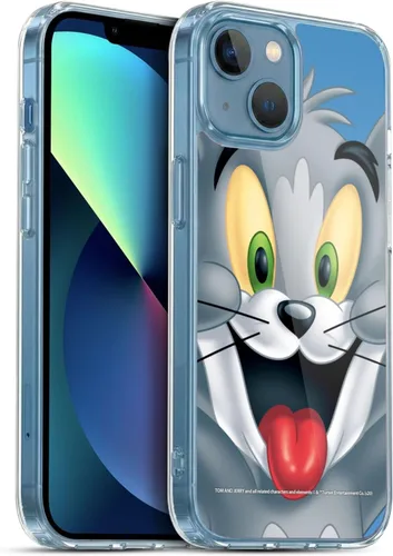 Vista 69 de Head Case Designs Funda de gel de cara completa con licencia oficial de Tom y Jerry Jerry [protección de grado militar] compatible con Apple iPhone