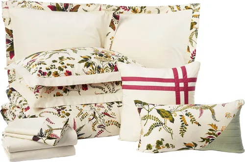 Vista 8 de Tribeca Living Juego de cama de 12 piezas en una bolsa, 100% algodón, incluye edredón de gran tamaño, dos fundas, cojines decorativos, sábanas
