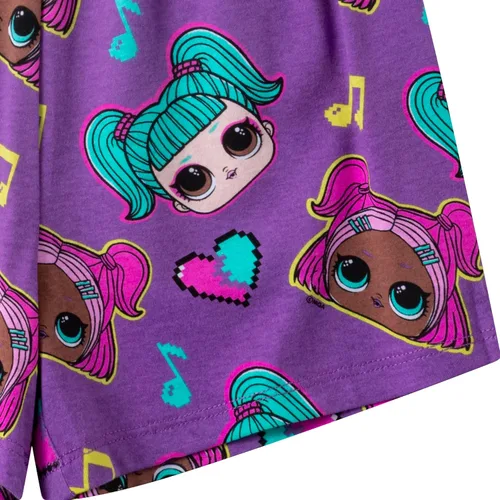 Vista 7 de L.O.L. Surprise! Conjunto de camiseta y pantalones cortos de manga corta para niñas pequeñas y grandes