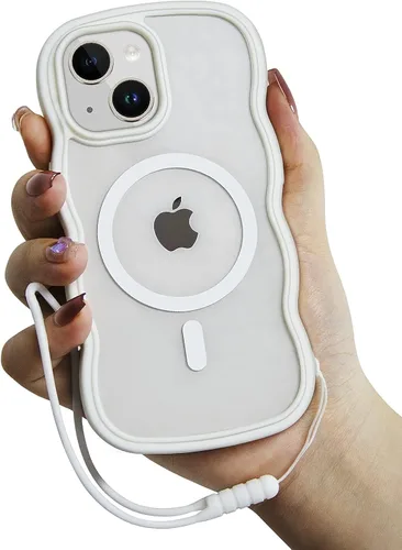 Vista 24 de Funda para iPhone 7/8, funda divertida para iPhone, linda funda Kawaii rizada con forma de marco de TPU suave a prueba de golpes, funda protectora