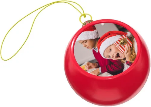 Vista 3 de Adornos de bolas de Navidad, bola de árbol de Navidad personalizada, adornos para colgar fotos, inastillables, colgantes personalizados, regalo
