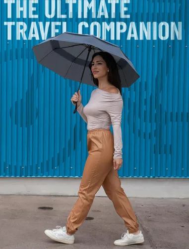 Vista 99 de REPEL Windproof Travel Umbrella - Compact & Withstands Winds up to 85MPH , Strongest Premium Auto Folding Umbrella for Rain and Sun - Durable, Light