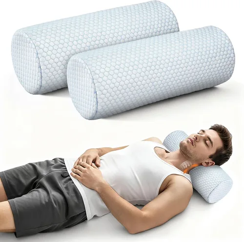 Vista 10 de Novabright Almohada cervical refrescante para el cuello para dormir espuma