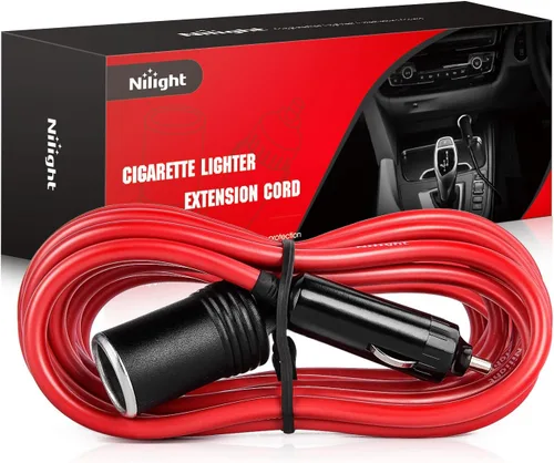 Vista 15 de Nilight Enchufe divisor para encendedor de cigarrillos de automóvil, división de 2 vías, 1 puerto a 2 puertos de corriente continua, adaptador