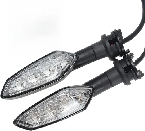 Vista 7 de Indicadores de motocicleta compatibles con Yamaha YZF-R6 2008-2016 LED luz de marcha delantera ahumada