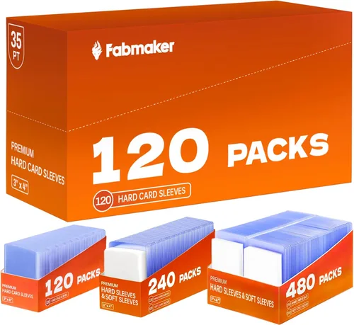 Vista 11 de Fabmaker 150 fundas para tarjetas de plástico duro, 3" x 4" portatarjetas