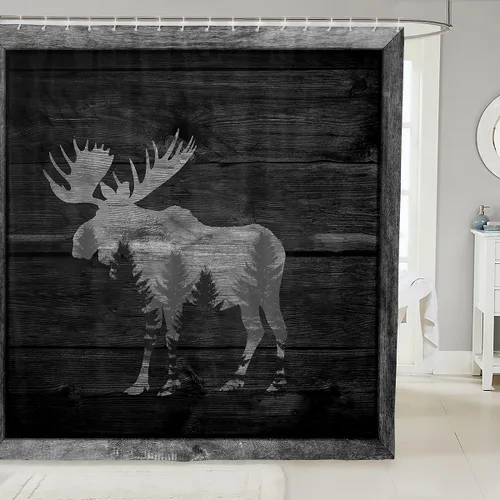 Vista 23 de Castle Fairy Watercolr - Cortina de ducha de tela de carreras de caballos, cortinas de ducha de juego de caballos para baño, cortina de ducha