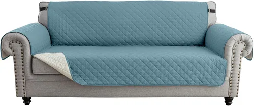 Vista 27 de MIFXIN Funda reversible para sofá, impermeable, antideslizante, lavable, con correa elástica, protector de muebles para mascotas, perros y niños