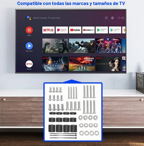 Vista 3 de Accesorios de montaje universal para TV, tornillo de montaje de TV de acero inoxidable 304, el paquete contiene tornillos M4, M5, M6, arandelas