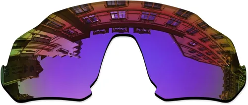 Vista 12 de Lenses Replacement for Oakley Flight Jacket OO9401 Sunglass - Confirm Fit Scratch Resistant Abrigo de espejo negro polarizado