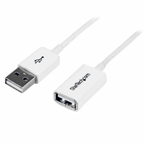 Vista 2 de Cable USB Startech USBEXTPAA1MW Blanco