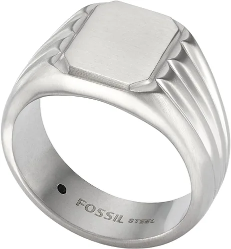 Vista 3 de Fossil Anillo de acero inoxidable para hombre