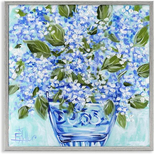 Vista 9 de Spring Floral Dollops' Framed Giclee Art
