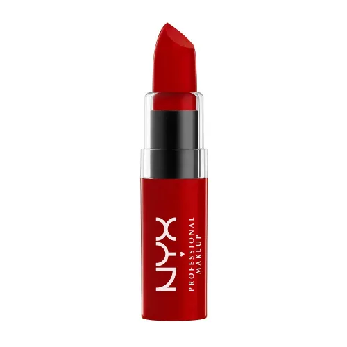 Vista 2 de Lápiz labial NYX Cosmetics con acabado satinado y peso neto de 0.16 onzas, BLS08 Mary Janes