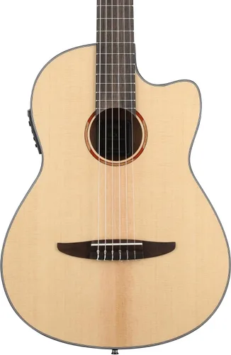 Vista 3 de Yamaha NCX1 NT Cutaway Guitarra Clásica Acústica-Eléctrica de Cuerdas de Nylon, Natural