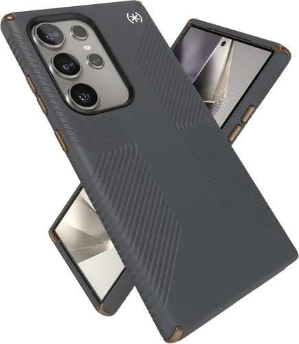Vista 23 de Speck Funda para Samsung Galaxy S25 Plus, protección contra caídas de 13 pies, agarre antideslizante, funda para Samsung S25 Plus, bisel elevado