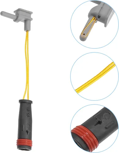 Vista 3 de ACROPIX Reemplazo de plomo para pastillas de freno delanteras y 2 traseras para Mercedes-Benz C230, paquete de 2 unidades, tono negro dorado