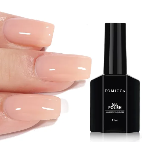 Vista 26 de TOMICCA Esmalte de uñas de gel marrón café, 0.5 onzas líquidas, esmalte de uñas de secado con LED UV para arte de uñas, manicura en casa, otoño e