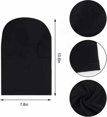 Vista 2 de Zentai Máscara de Capucha de Cobertura Completa de Spandex con Ojos y Boca Abiertos Máscara Elástica Transpirable para Disfraz de Cosplay