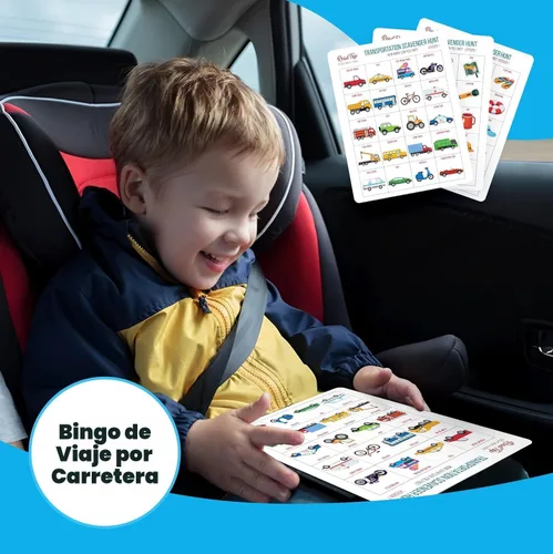 Vista 5 de WELL BALANCED Bingo en el Coche - Esenciales para Viajes por Carretera: Actividades y Juegos de Coche para Niños de 4 a 8 Años