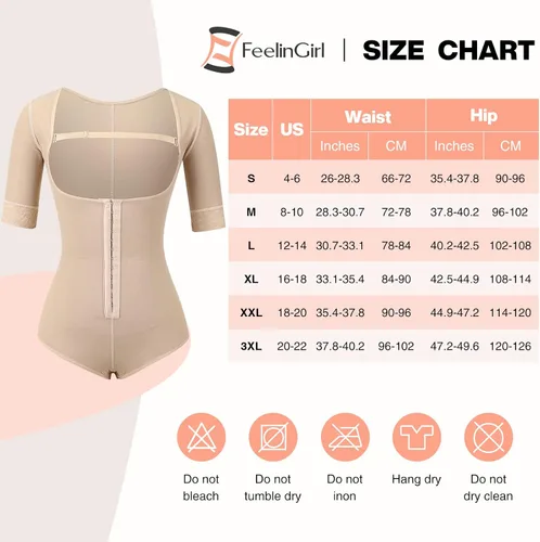 Vista 6 de FeelinGirl Shapewear for Women Tummy Control Butt Lifter Bodysuit Shaper Adjustable Straps Overbust Cup Support