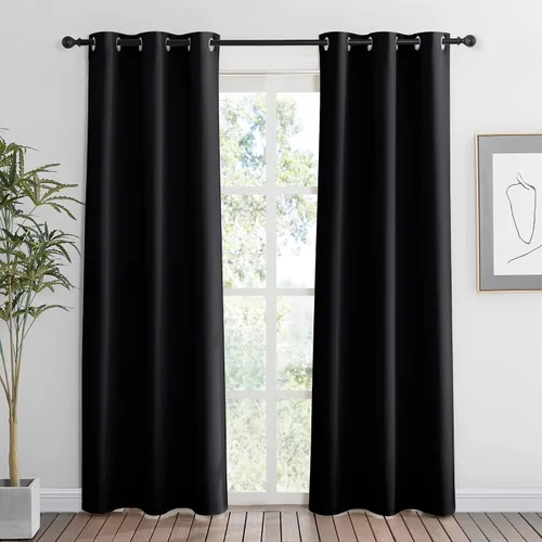 Vista 15 de RYB HOME - Cortinas para armario de 36 pulgadas, cortinas para oscurecer la habitación con ojales resistentes a la oxidación, cortinas de Aqua