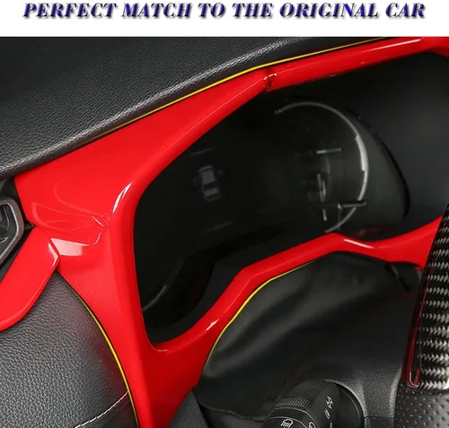 Vista 3 de Marco de tablero de consola central de ABS, cubierta de instrumentos, accesorios de decoración interior para Toyota RAV4 2019 2020 2021 2022 2023