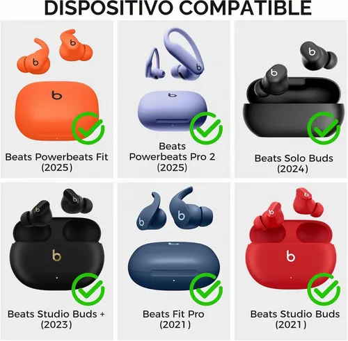 Vista 3 de AhaStyle Almohadillas para Beats Studio Buds/Powerbeats Pro 2/Solo Buds/Fit