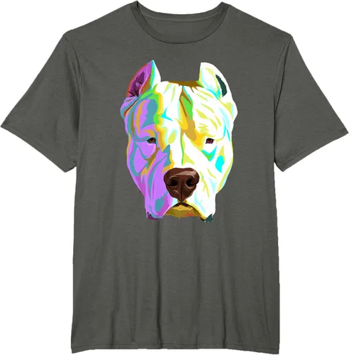 Vista 5 de Colorida camiseta Dogo Argentino, Negro, S