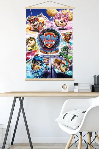 Vista 5 de Trends International Nickelodeon Paw Patrol: The Mighty Movie - Póster de pared de una hoja, 22.37 x 34.00 pulgadas, paquete de impresión premium