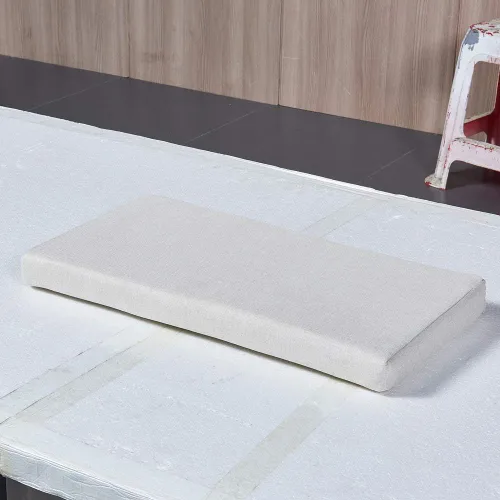 Vista 3 de SAMTY - Cojines de espuma viscoelástica para banco y silla, con respaldo de goma antideslizante, para interiores, para columpio/sofá, 32 x 12