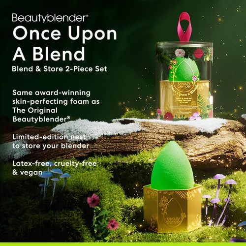 Vista 3 de Beautyblender® Once Upon a Blend Beauty Blender Set El juego de mezcla y tienda incluye 1 esponja de maquillaje y 1 nido
