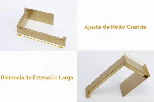 Vista 8 de Portarrollos de papel higiénico, soporte de pañuelos autoadhesivo de acero inoxidable resistente al óxido, sin perforación, fácil de instalar