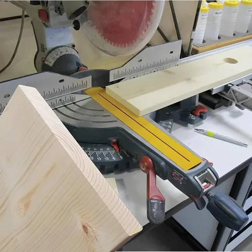 Vista 4 de FastCap Cinta de cero espacio libre de 2 x 16 pulgadas, reducción de desgarro, herramienta de alineación perfecta para sierras ingletadoras/de mesa