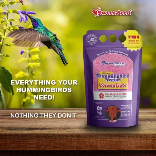 Vista 5 de sweet-seed Néctar de colibrí, concentrado, hace 3 veces el volumen, 1.5 L (50.7 onzas), prolonga la vida útil del néctar para comederos de colibríes