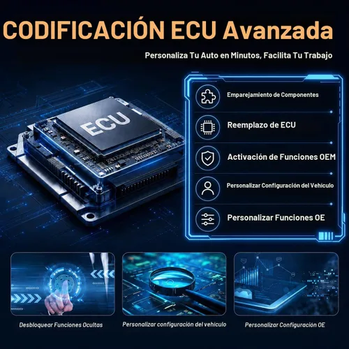 Vista 4 de Escáner LAUNCH Creader Elite X500 OBD2 2026 para Mercedes-Benz
