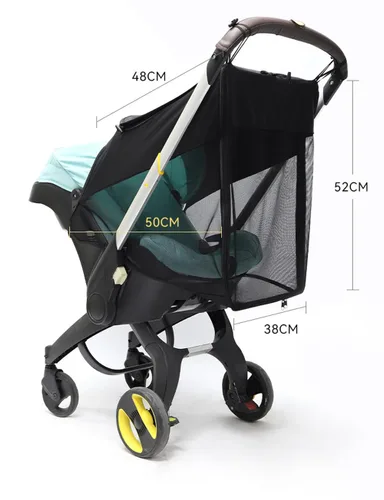 Vista 5 de DOONA - Parasol 2 en 1 para cochecito de bebé y asiento de automóvil, extensión de protección UV, cubierta solar, toldo de cobertura completa