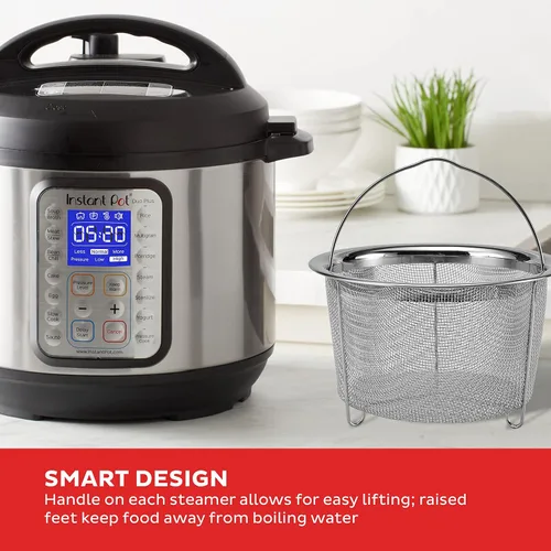 Vista 4 de Instant Pot - Cestas de vapor de malla (2 unidades, acero inoxidable)