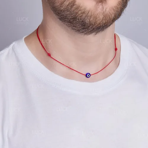 Vista 27 de Lucky Evil Eye Bracelet, Choker & Anklet – Red and Black String Protection Talisman Minimalist Mal de Ojo Jewelry for Good Luck