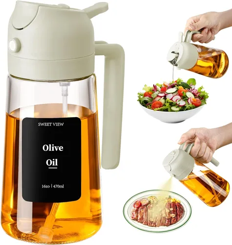 Vista 10 de SWEET VIEW Pulverizador de aceite de oliva 2PCS para cocinar 16oz/470ml