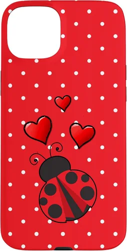 Vista 9 de Ladybug - Carcasa para iPhone 17, diseño de lunares rojos y blancos